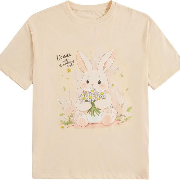 Youthful Spirit Graphic Tee for Women - Stylish Short Sleeve Summer Top, Medium - Picture 1 of 5